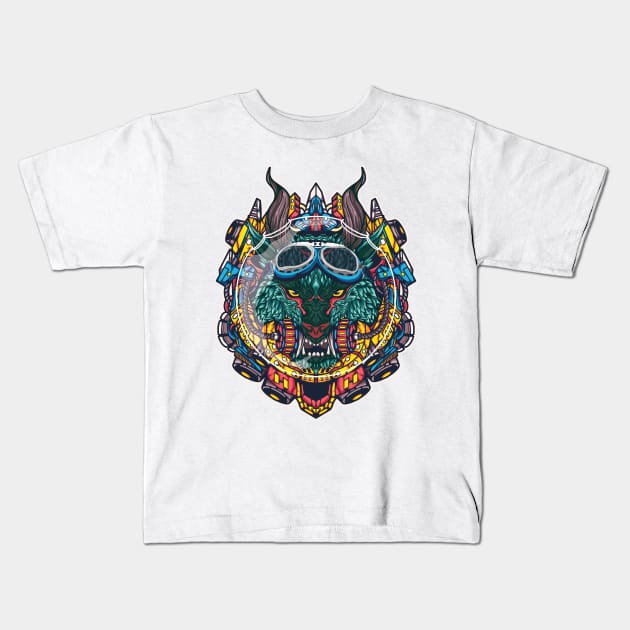 ASTROWOLF Kids T-Shirt by HappymanStudio